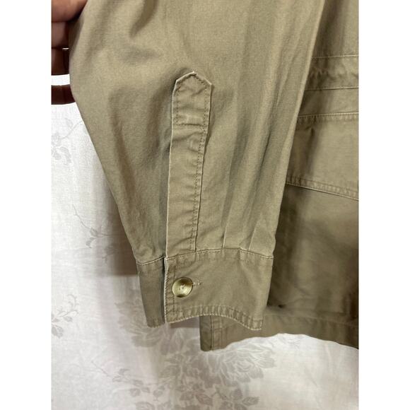 Vintage Cabelas Safari Series Jacket XL Tan Utility Field Coat Barn Chore Jungle - Picture 2 of 11